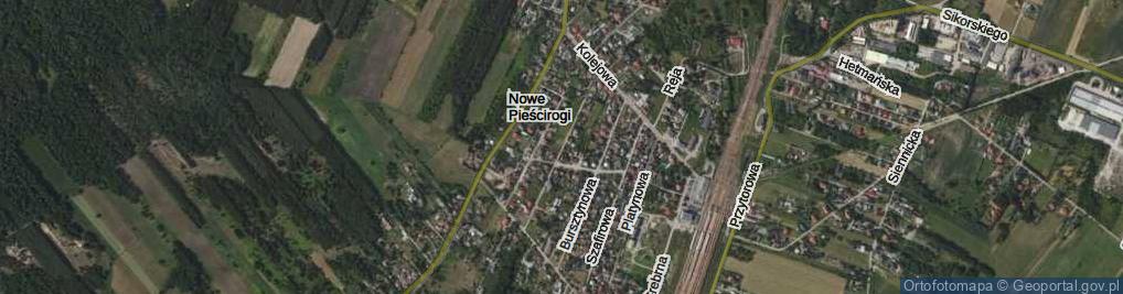 Zdjęcie satelitarne Rubinowa ul.